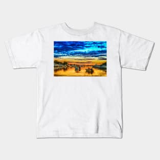 Falmouth Harbor Cape Cod Kids T-Shirt